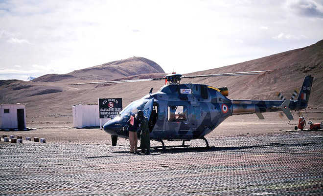 On trial, light-utility copter lands in Ladakh