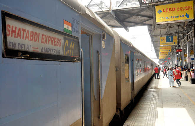 Trains remain stationed along platform, vendors hit