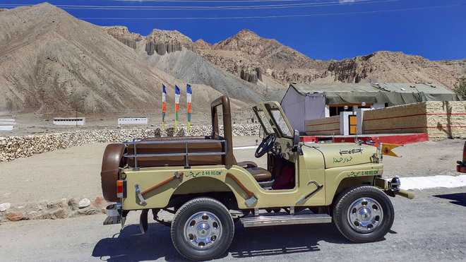Jeep captured from Pakistan in 1971 stands as war trophy