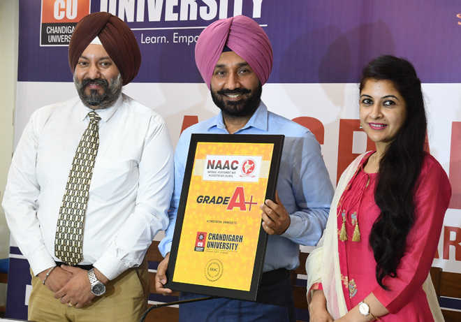 Chandigarh University ranked A+ by NAAC