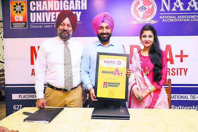NAAC awards ‘A+’ grade to Chandigarh University
