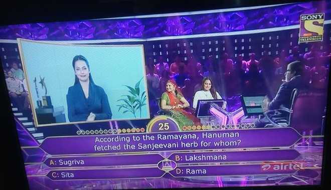 ‘Yo Sonakshi so dumb’: actor trolled for failing to answer Ramayana-related KBC question