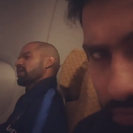 ‘Why so loco jattji'': Rohit Sharma films Shikhar Dhawan talking to himself on flight