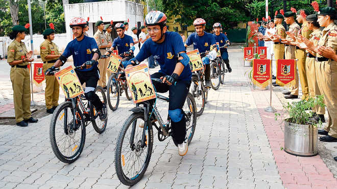 NCC Swachhta cycle rally reaches city - The Tribune
