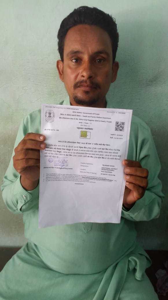 No record of death certificate, labourer at wit’s end