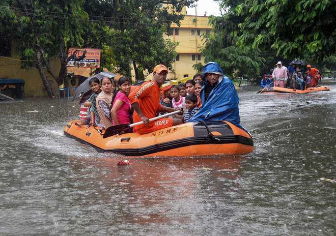 North grapples with rain fury, 110 die in 4 days : The Tribune India